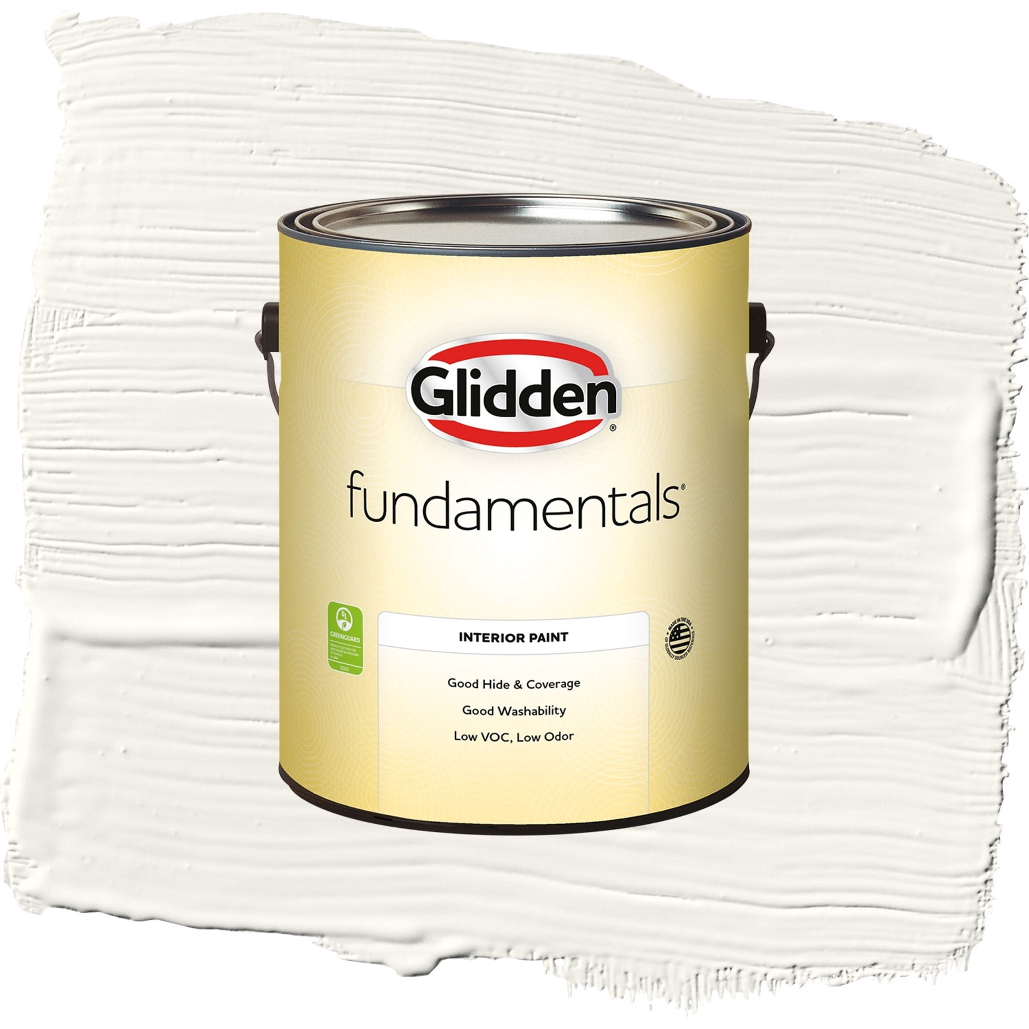 Glidden Fundamentals Cotton Tail / Gray, Flat Interior Paint, 1 Gallon