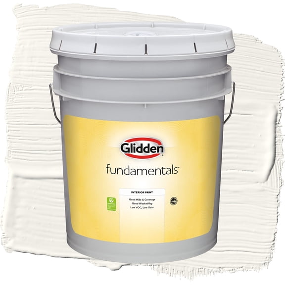 Glidden Fundamentals Cotton Tail / Gray, Semi-Gloss Interior Paint, 5 Gallon