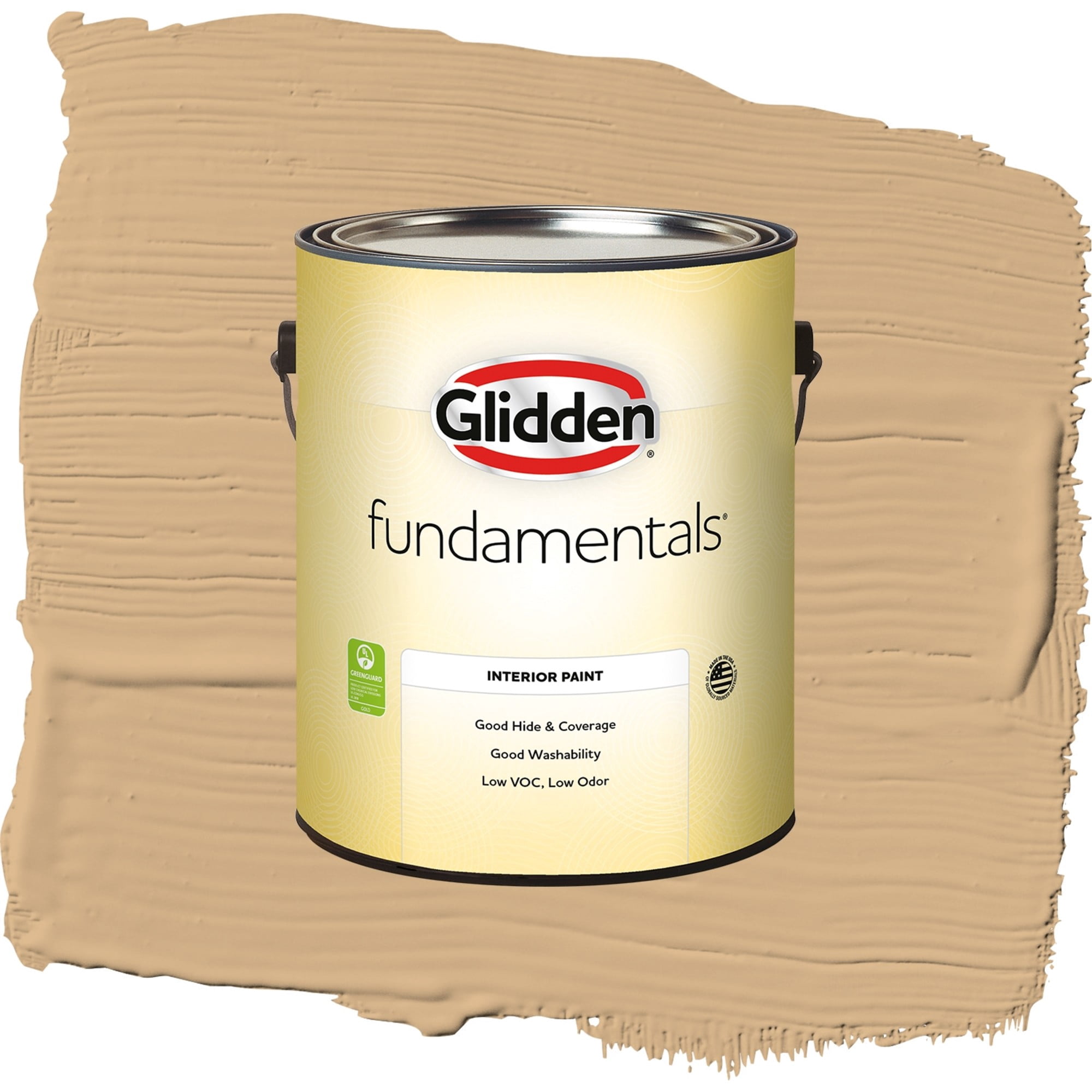 Glidden Fundamentals Cracker Bitz / Beige, Eggshell Interior Paint, 1 Gallon
