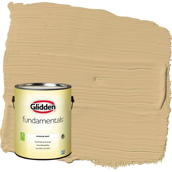 Glidden Fundamentals Craftsman Gold / Yellow Semi-Gloss Interior Paint, 1 Gallon