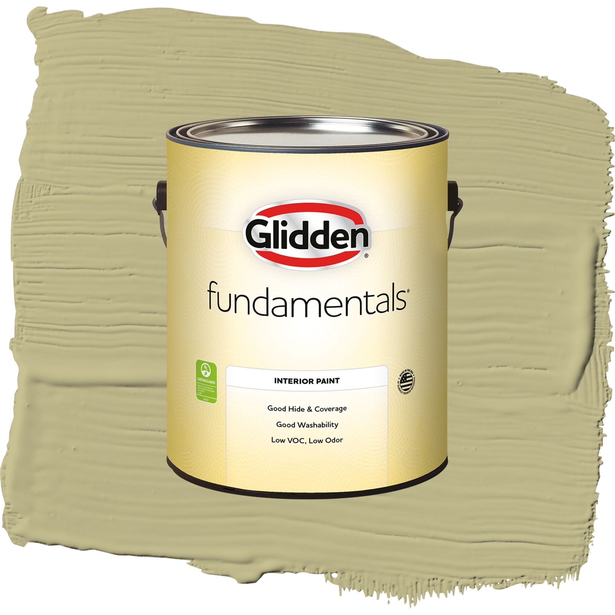 Glidden Fundamentals Cress Green Eggshell Interior Paint and Primer, 1 Gallon