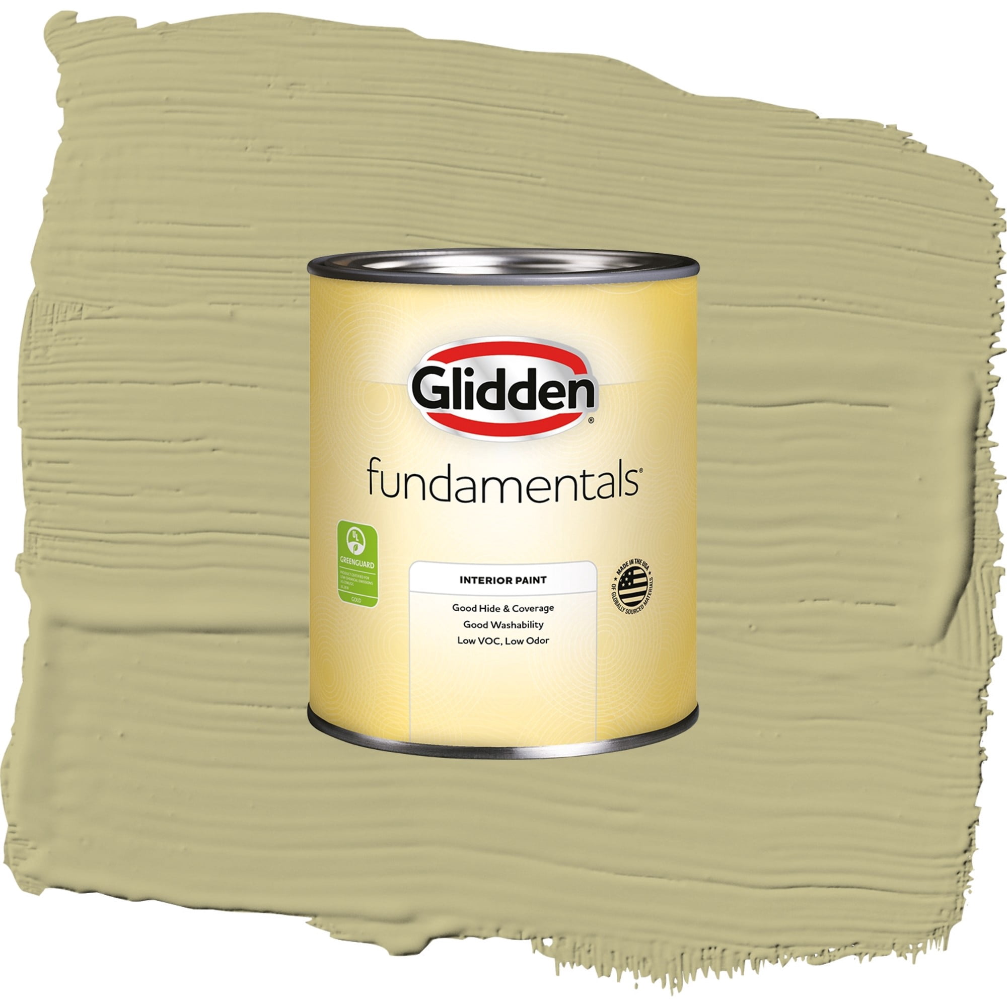 Glidden Fundamentals Cress Green / Green, Eggshell Interior Paint, 1 Quart