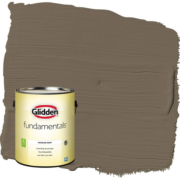 Glidden Fundamentals Curlew / Brown Eggshell Interior Paint, 1 Gallon