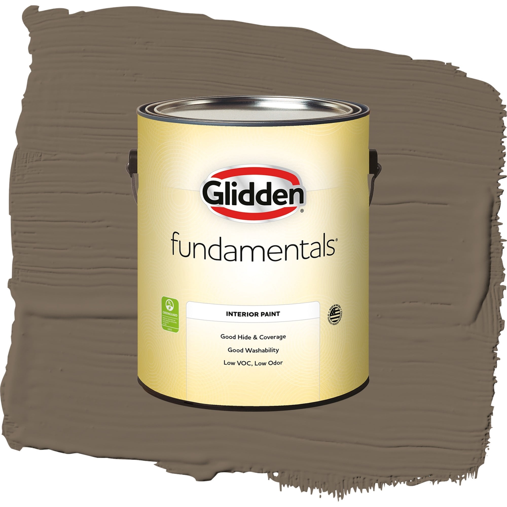 Glidden Fundamentals Curlew / Brown, Flat Interior Paint, 1 Gallon