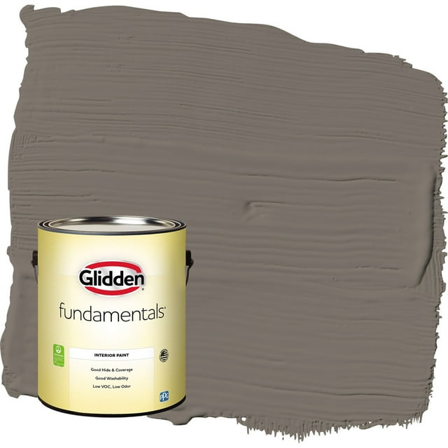 Glidden Fundamentals Deconstruction / Gray Semi-Gloss Interior Paint, 1 Gallon