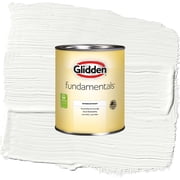 Glidden Fundamentals Delicate White Flat Interior Paint, 1 Quart