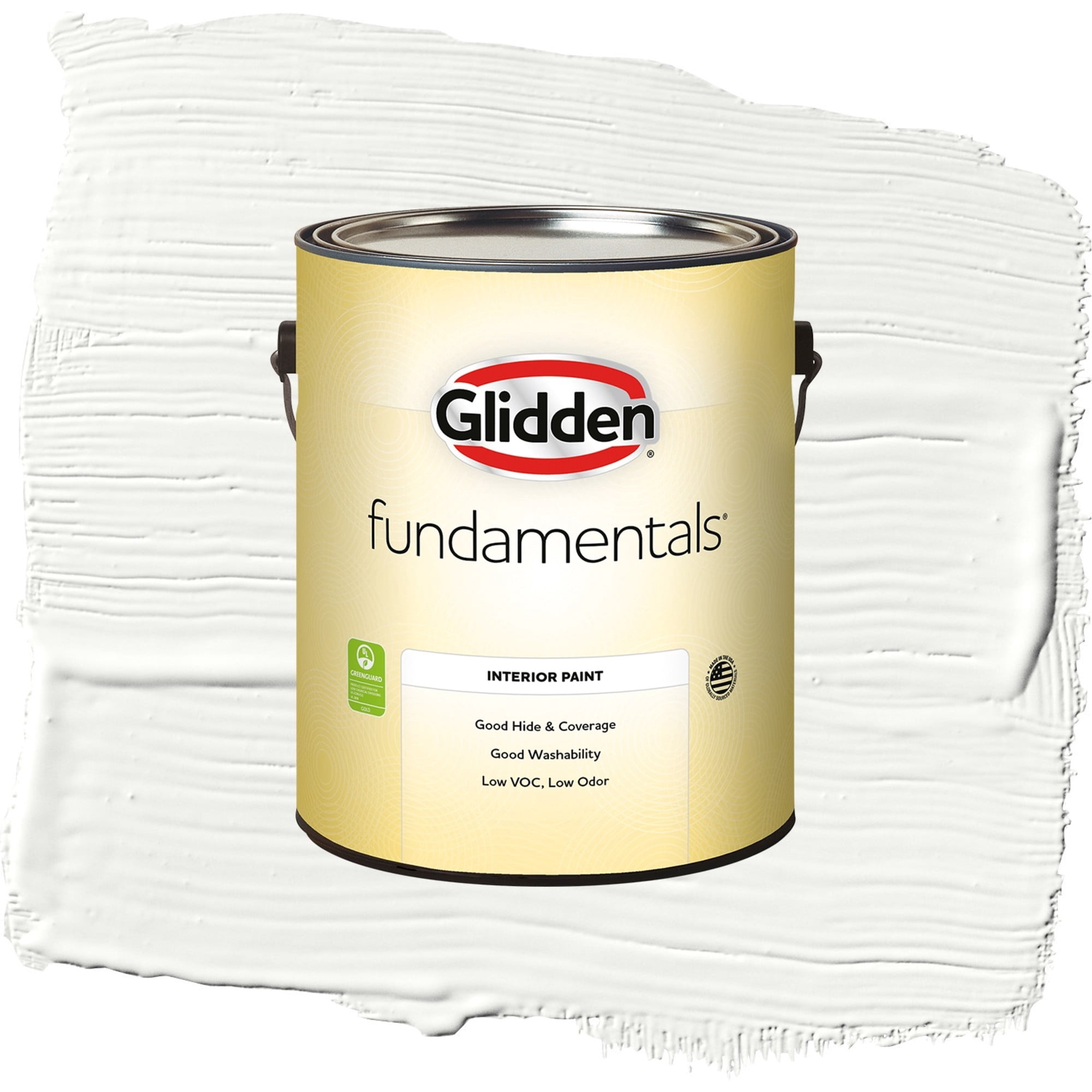 Glidden Fundamentals Delicate White Semi-Gloss Interior Paint, 1 Gallon