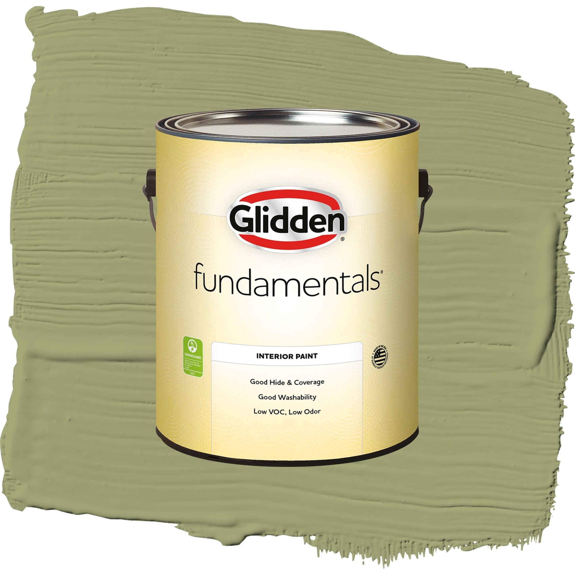 Glidden Fundamentals Dill / Green, Eggshell Interior Paint, 1 Gallon