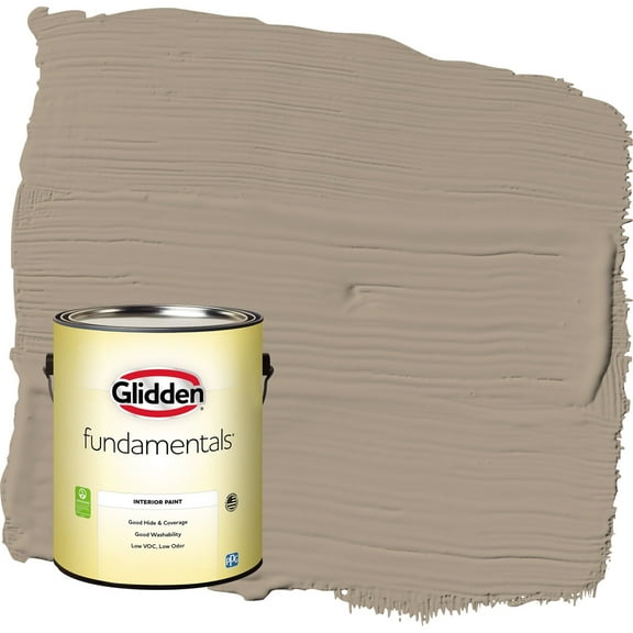Glidden Fundamentals Diversion / Gray Eggshell Interior Paint, 1 Gallon