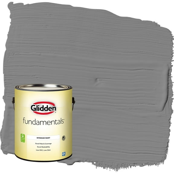 Glidden Fundamentals Dover Gray / Grey Eggshell Interior Paint, 1 Gallon