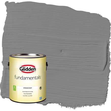 Glidden Fundamentals Dover Gray / Grey, Flat Interior Paint, 1 Gallon