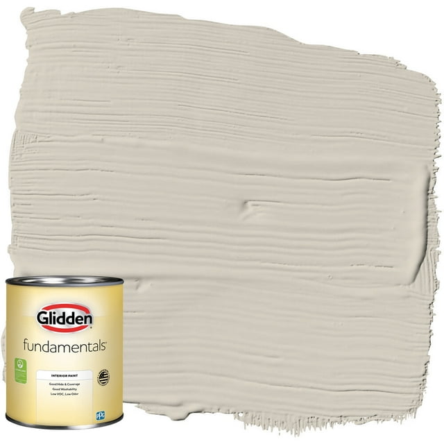 Glidden Fundamentals Interior Paint Dust Bunny / Beige, Eggshell, 1 Quart
