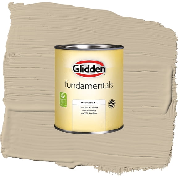 Glidden Fundamentals Dusty Trail Eggshell Interior Paint and Primer, 1 Quart