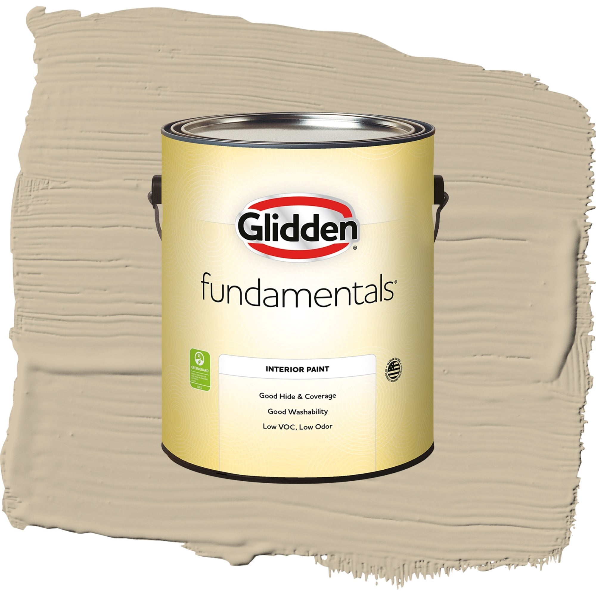 Glidden Fundamentals Dusty Trail / Beige, Semi-Gloss Interior Paint, 1 Gallon