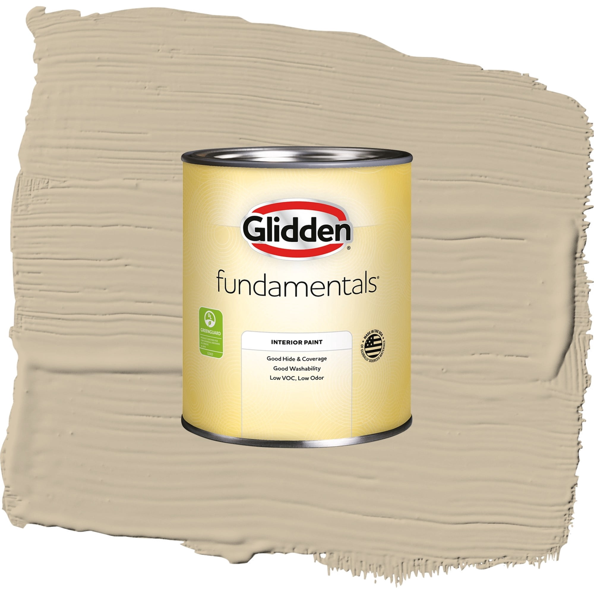 Glidden Fundamentals Dusty Trail / Beige, Semi-Gloss Interior Paint, 1 Quart