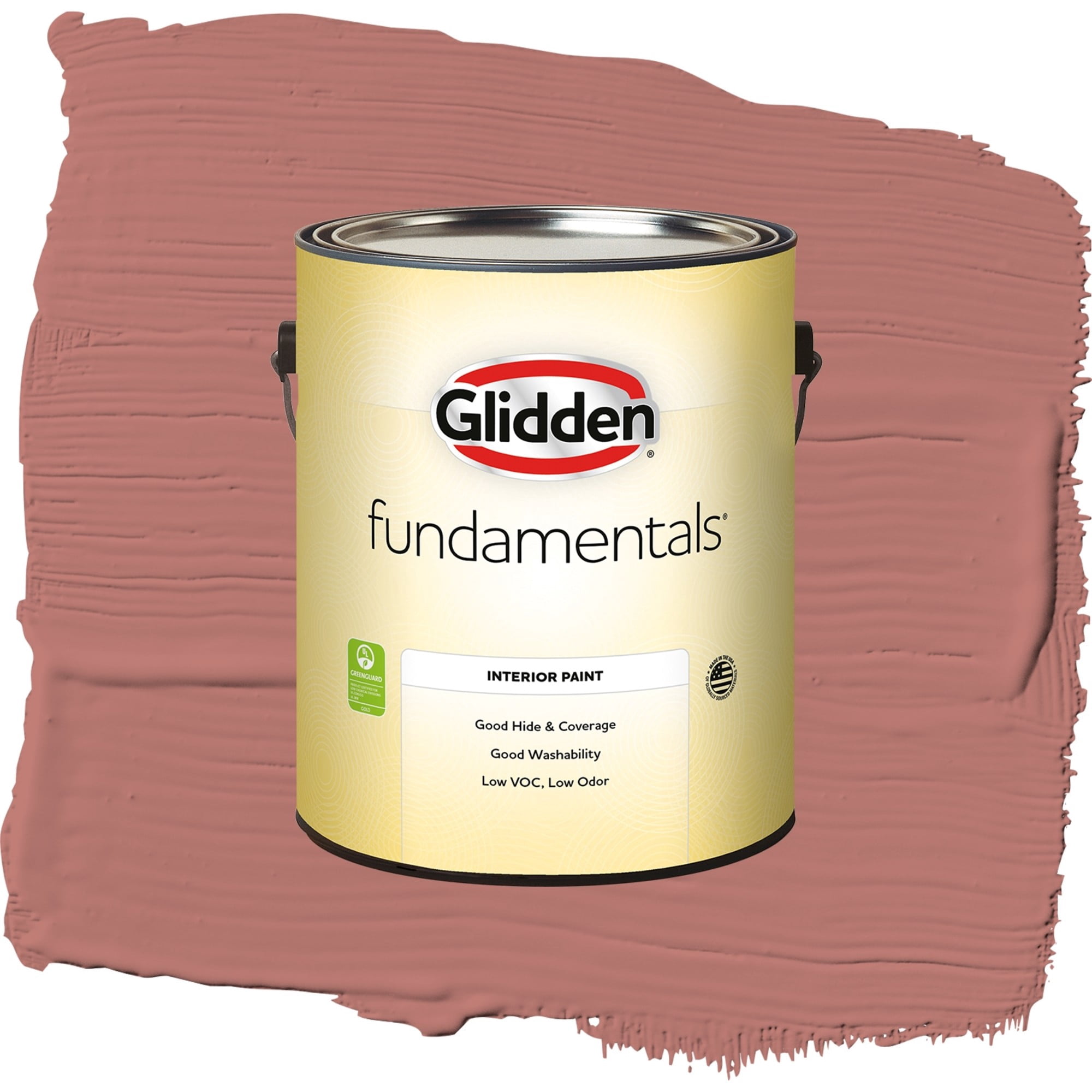 Glidden Fundamentals Earth Rose / Red, Flat Interior Paint, 1 Gallon