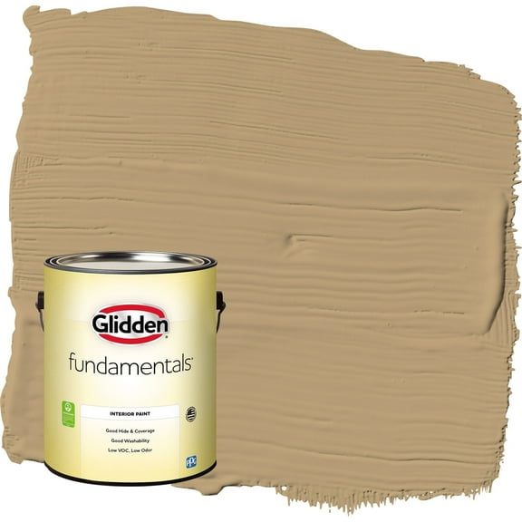 Glidden Fundamentals Earthy Ocher / Beige Eggshell Interior Paint, 1 Gallon