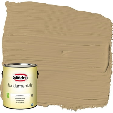 Glidden Fundamentals Interior Paint Earthy Ocher / Beige, Eggshell, 1 Gallon