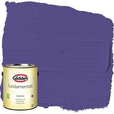 Glidden Fundamentals Interior Paint Eggplant / Purple, Eggshell, 1 Gallon