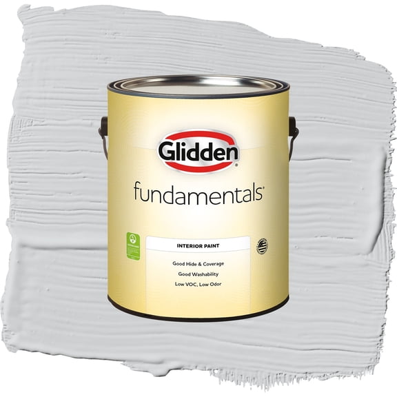 Glidden Fundamentals Elemental / Gray, Eggshell Interior Paint, 1 Gallon
