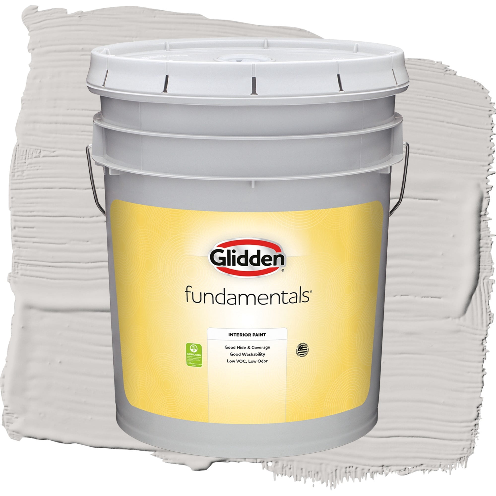 Glidden Fundamentals Elusion Semi Gloss Interior Paint and Primer, 5 Gallons