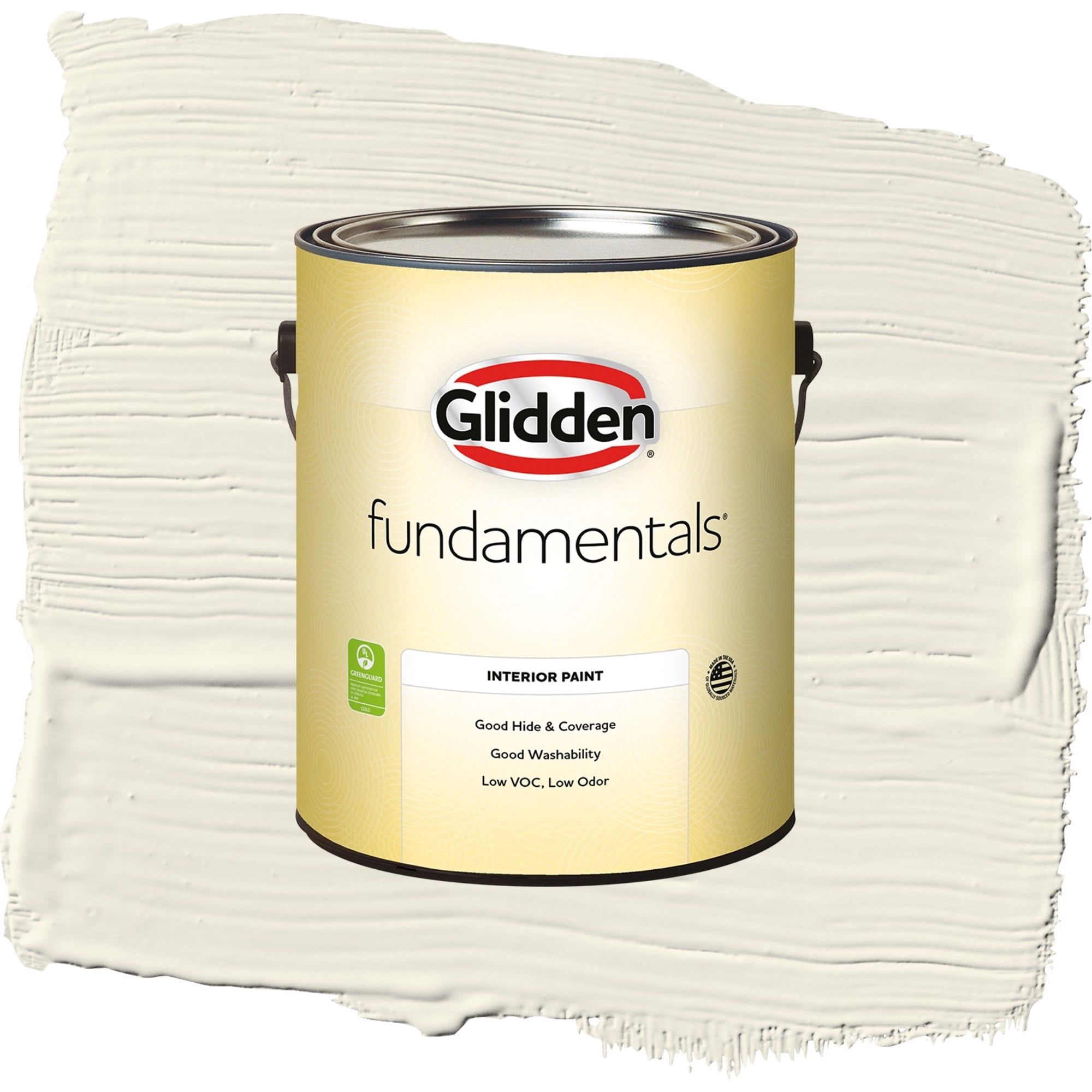 Glidden Fundamentals Enduring Ice / Beige, Flat Interior Paint, 1 Gallon