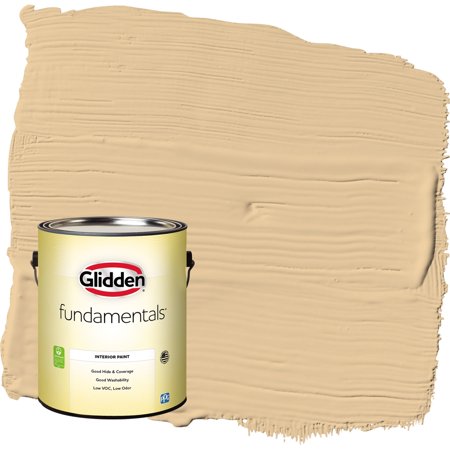 Glidden Fundamentals Faint Fawn / Yellow, Eggshell Interior Paint, 1 Gallon