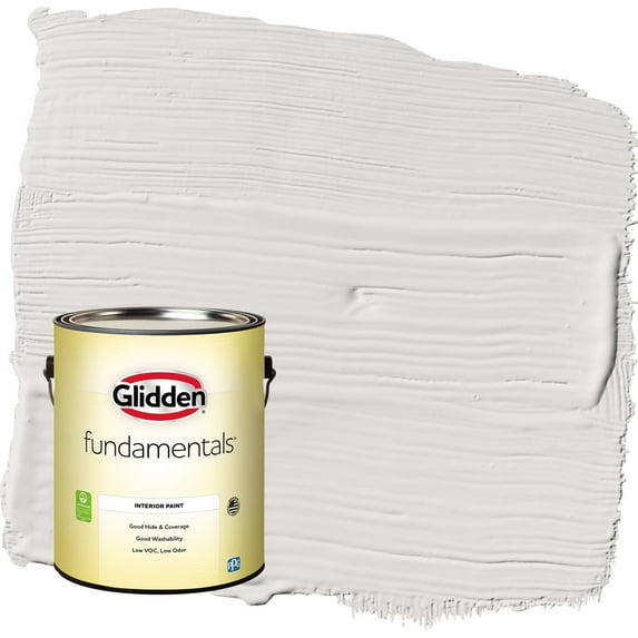 Glidden Fundamentals Fall Chill / Grey Semi-Gloss Interior Paint, 1 Gallon