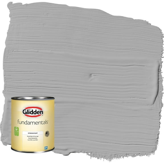 Glidden Fundamentals Flagstone / Gray Flat Interior Paint, 1 Quart