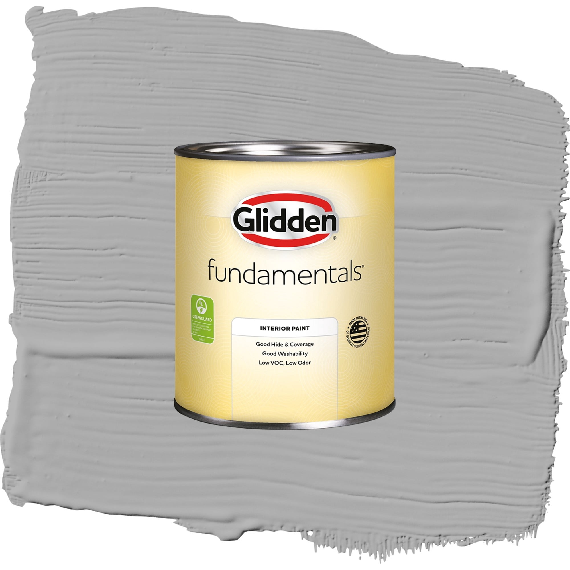 Glidden Fundamentals Flagstone / Gray, Semi-Gloss Interior Paint, 1 Quart