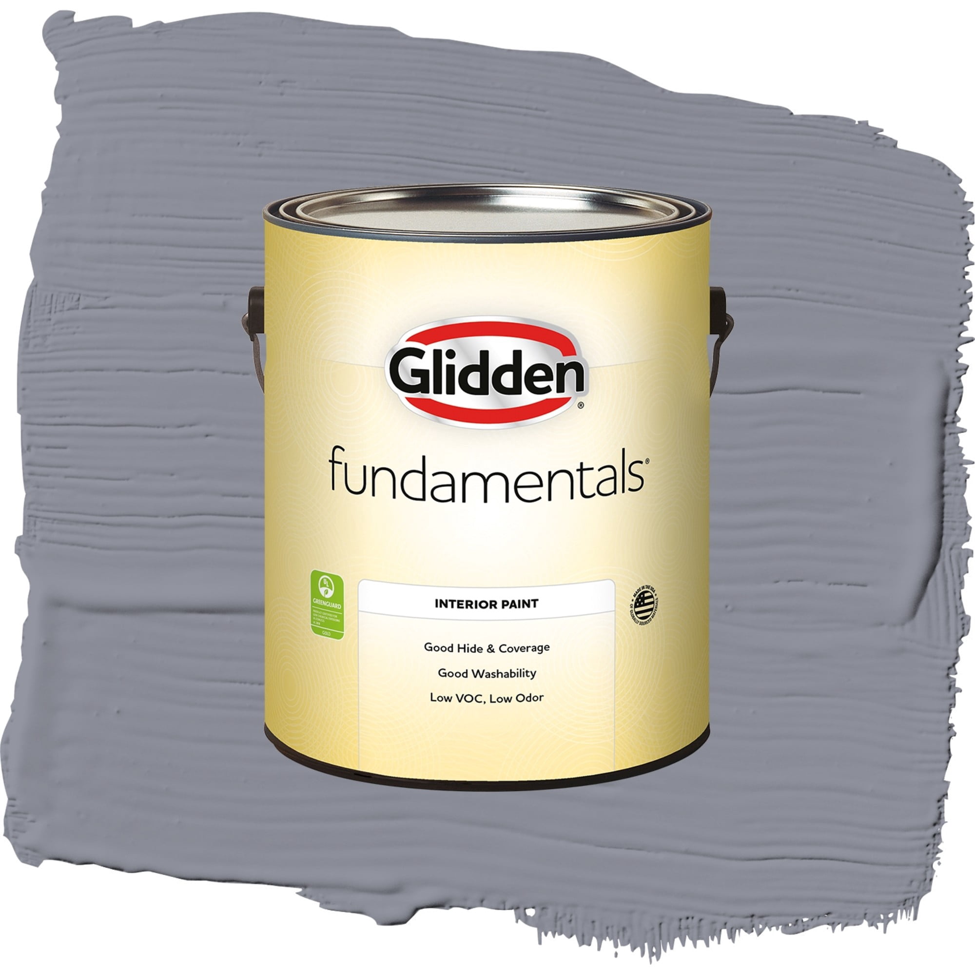 Glidden Fundamentals Flannel Pajamas / Grey, Eggshell Interior Paint, 1 Gallon