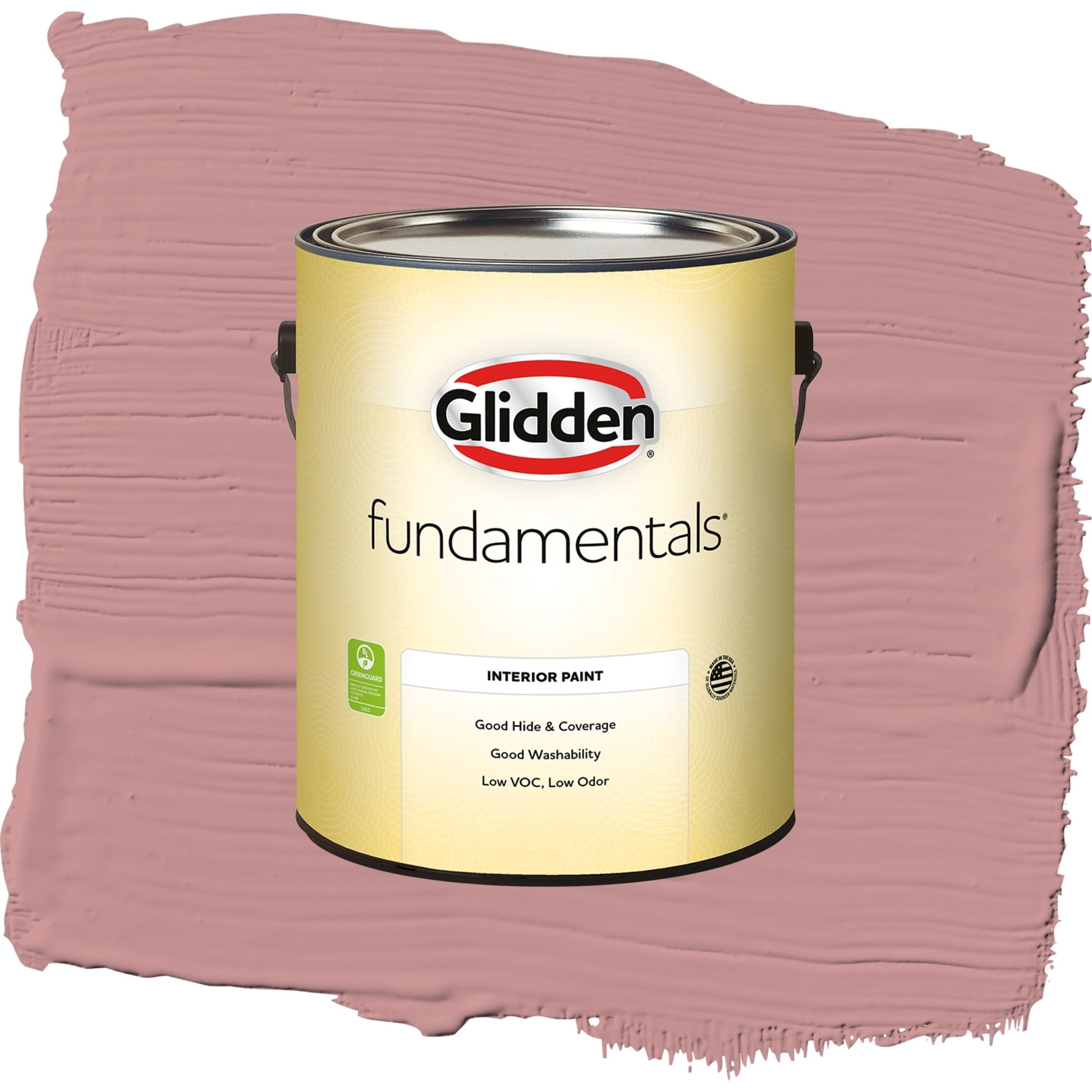 Glidden Fundamentals Floral Tapestry / Pink, Semi-Gloss Interior Paint, 1 Gallon