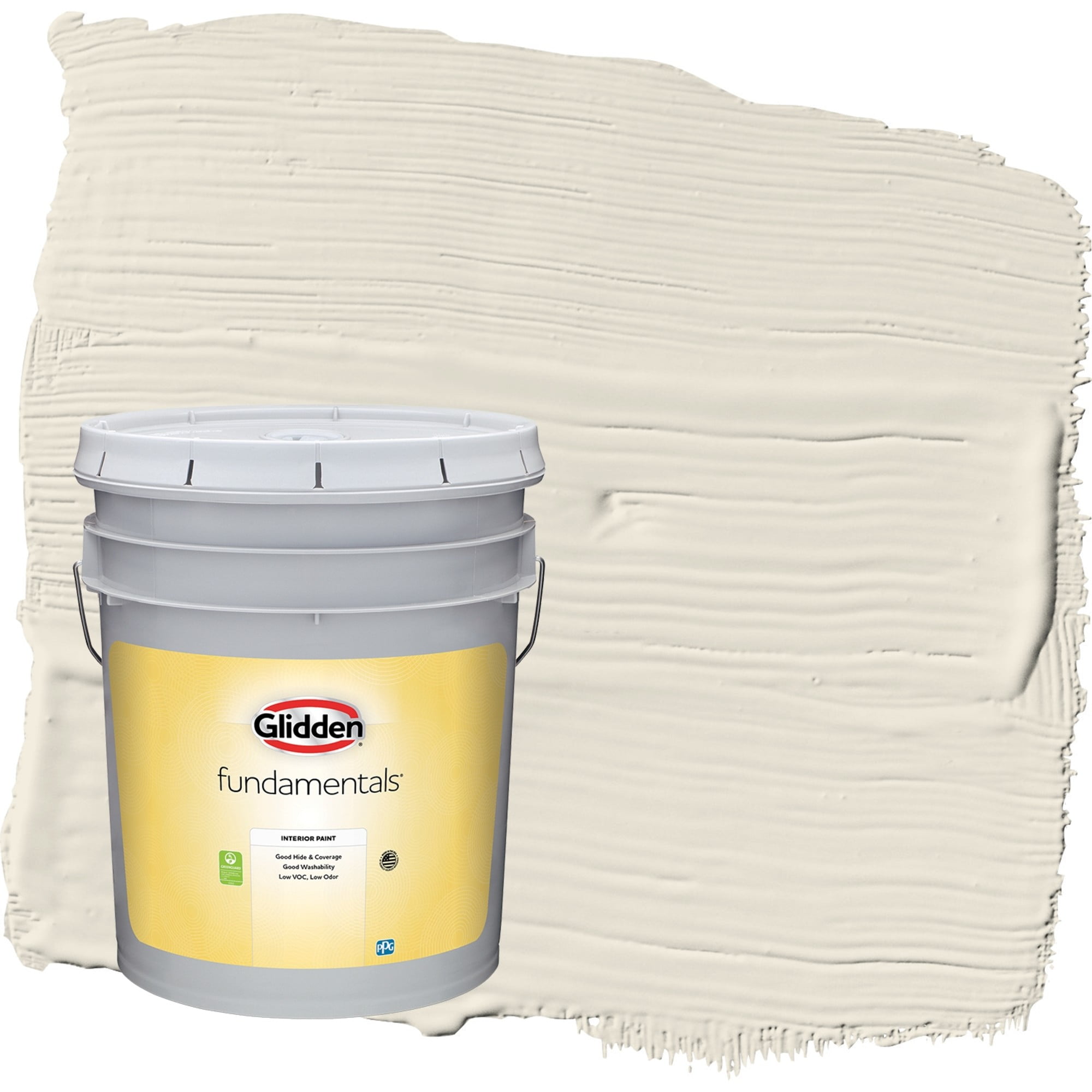【庭のぬし】スモーキーホワイト　5本 Glidden Fundamentals Focus / Off White Semi-Gloss Interior Paint