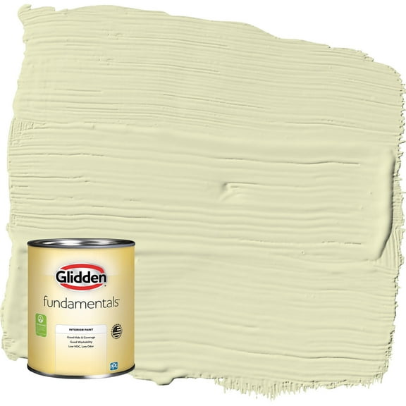 Glidden Fundamentals Forgive Quickly / Green, Eggshell Interior Paint, 1 Quart
