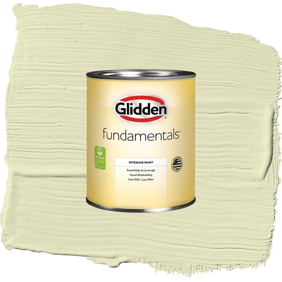 Glidden Fundamentals Forgive Quickly / Green, Flat Interior Paint, 1 Quart
