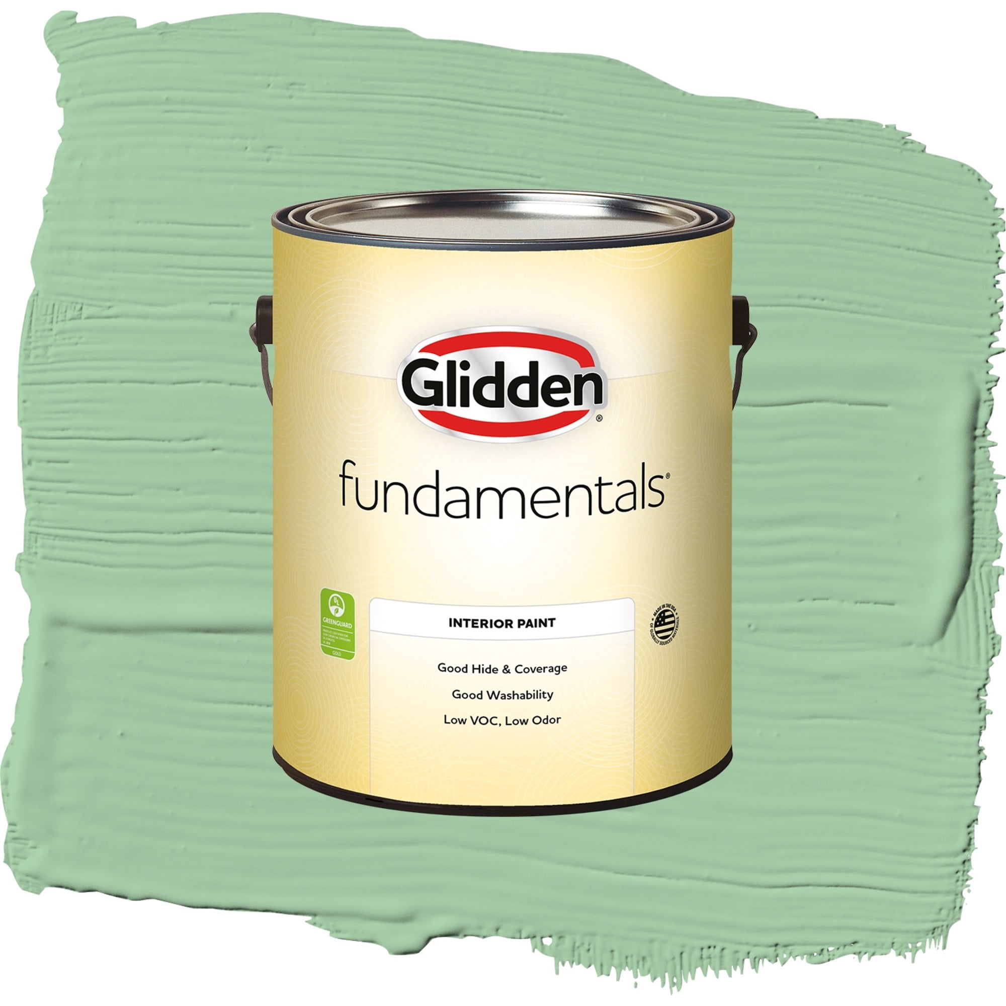 Glidden Fundamentals French Market / Green, Flat Interior Paint, 1 Gallon
