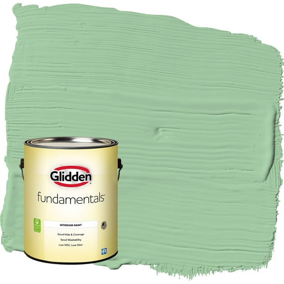 Glidden Fundamentals French Market / Green Flat Interior Paint, 1 Gallon