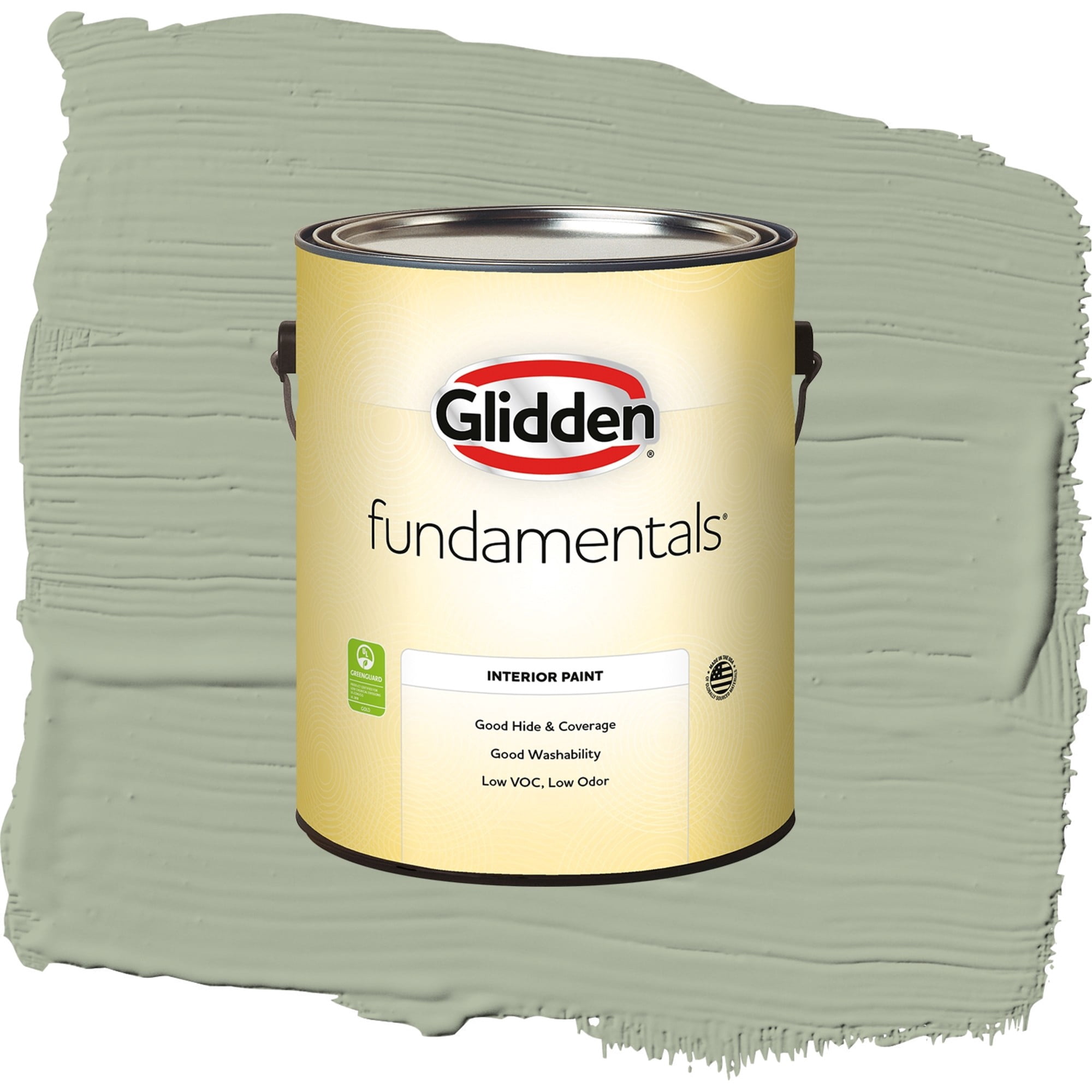 Glidden Fundamentals Gargoyle / Green, Eggshell Interior Paint, 1 Gallon