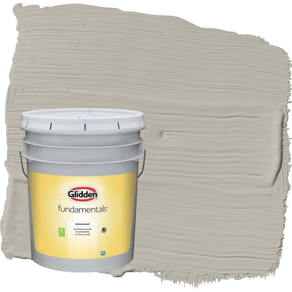 Glidden Fundamentals Ghost Writer / Beige Semi-Gloss Interior Paint, 5 Gallon