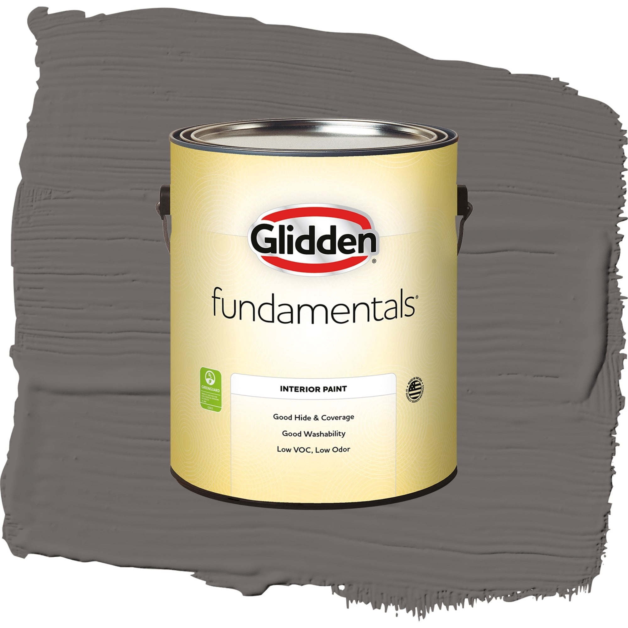 Glidden Fundamentals Gibraltar Gray Eggshell Interior Paint and Primer, 1 Gallon