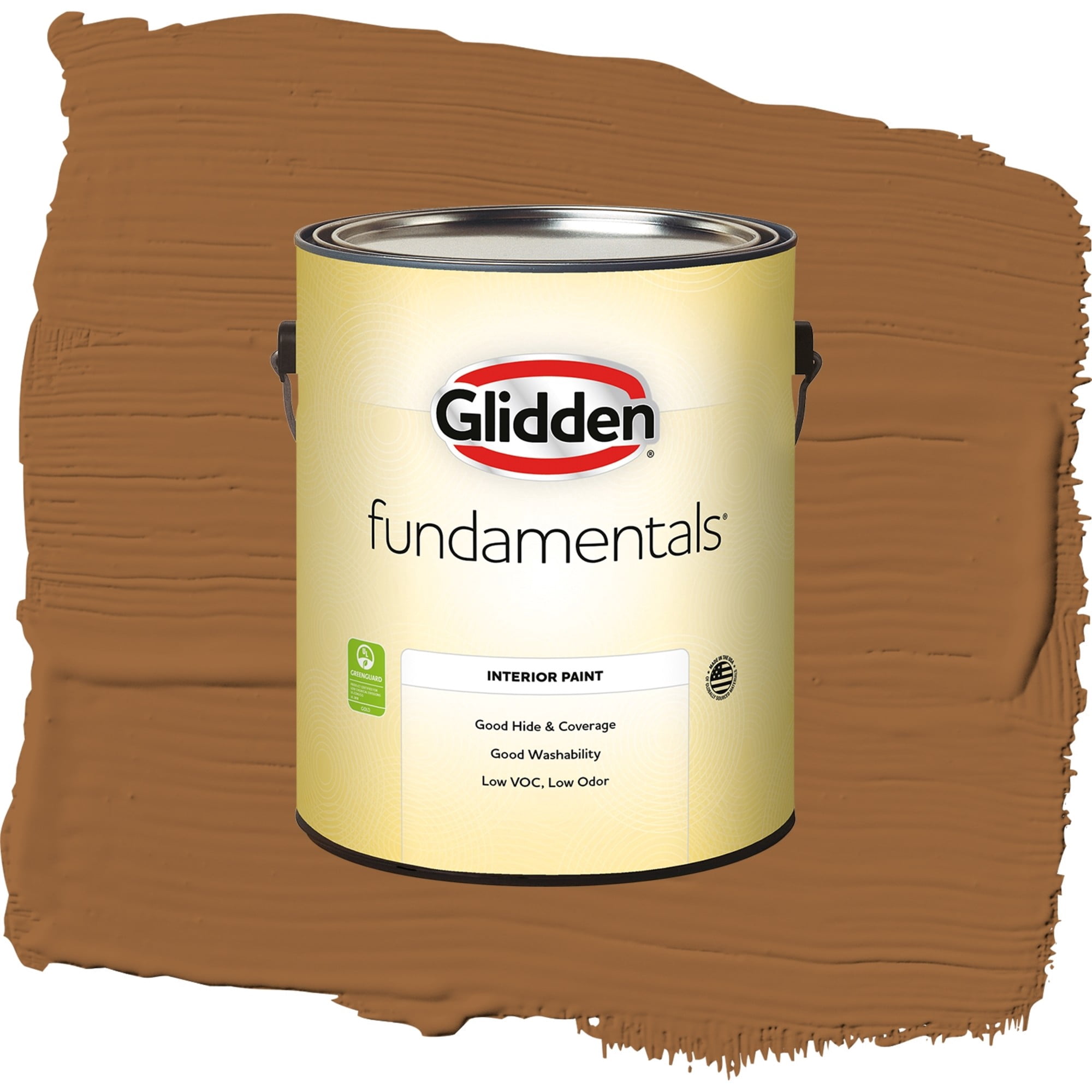 Glidden Fundamentals Ginger Semi Gloss Interior Paint and Primer, 1 Gallon