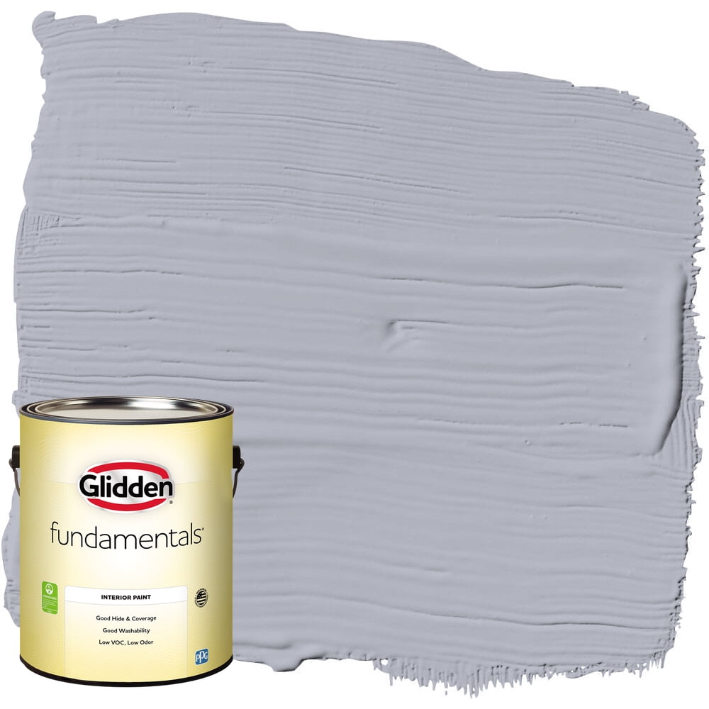 Glidden Fundamentals Interior Paint Glistening Gray / Grey, SemiGloss