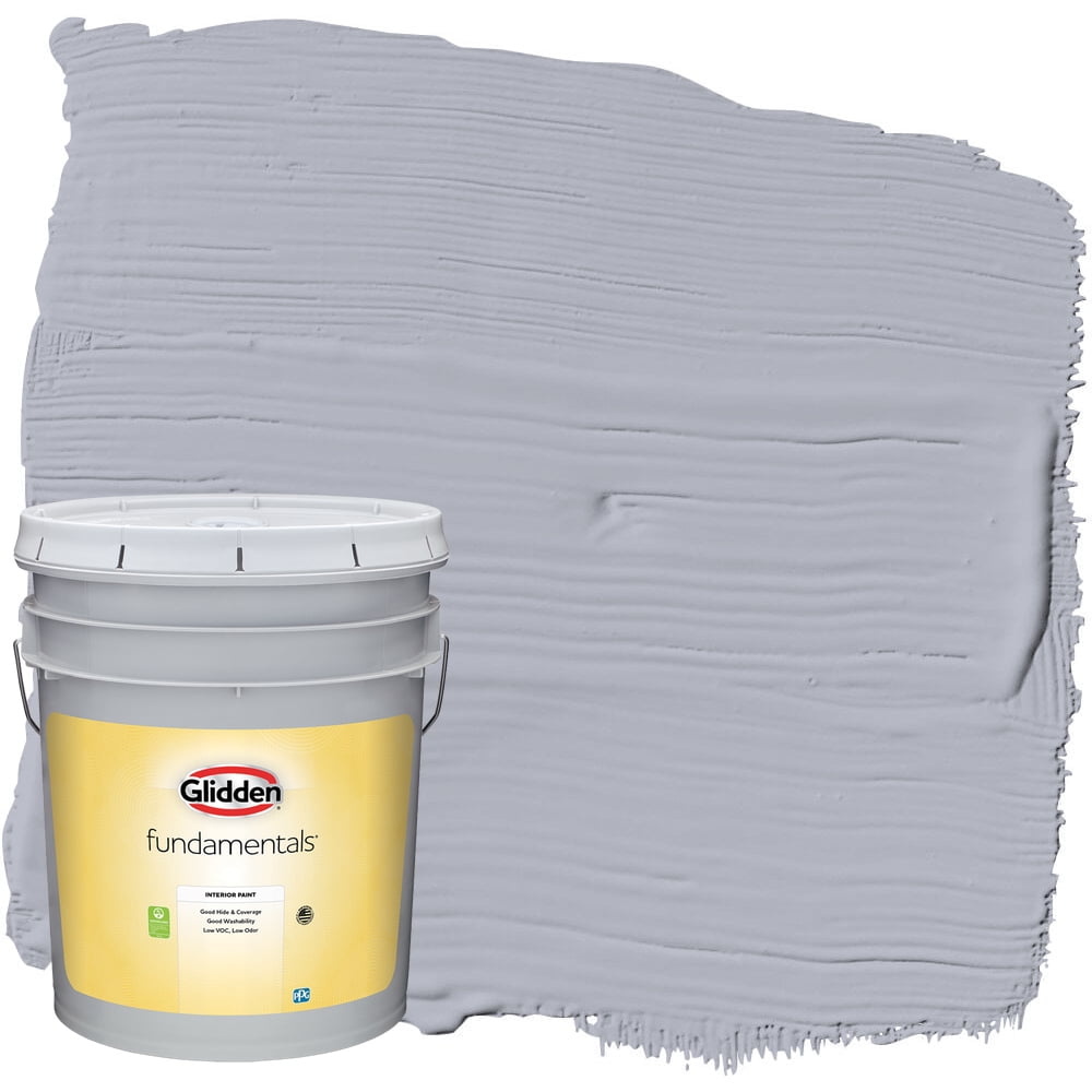 Glidden Fundamentals Interior Paint Glistening Gray / Grey, SemiGloss