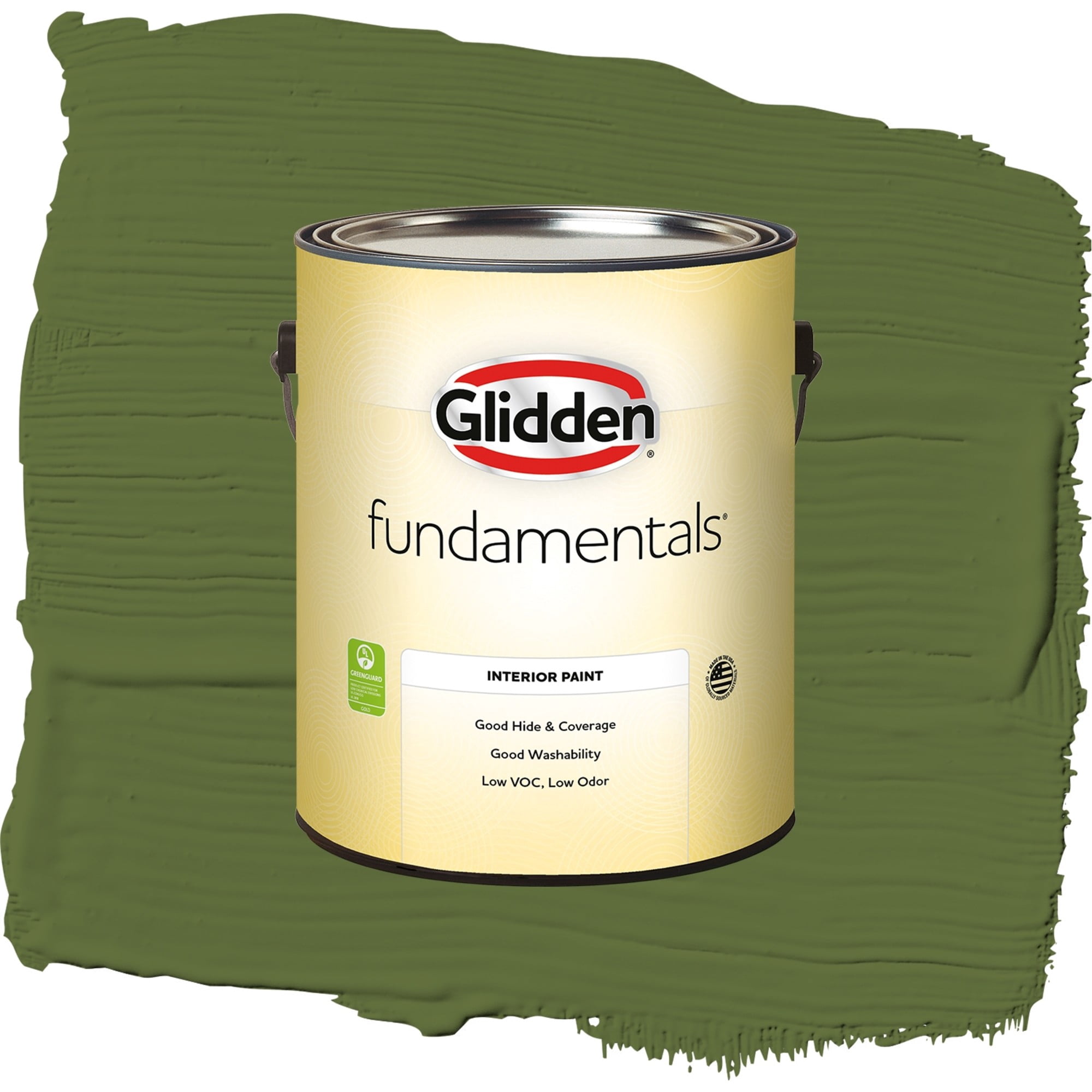 Glidden Fundamentals Globe Artichoke Semi Gloss Interior Paint and Primer, 1 Gallon
