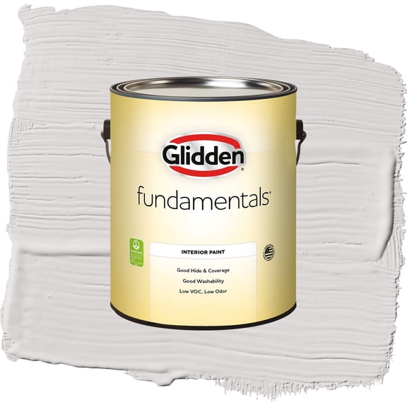 Glidden Fundamentals Go To Gray / Grey, Eggshell Interior Paint, 1 Gallon