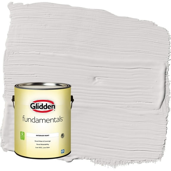 Glidden Fundamentals Go To Gray / Grey Eggshell Interior Paint, 1 Gallon