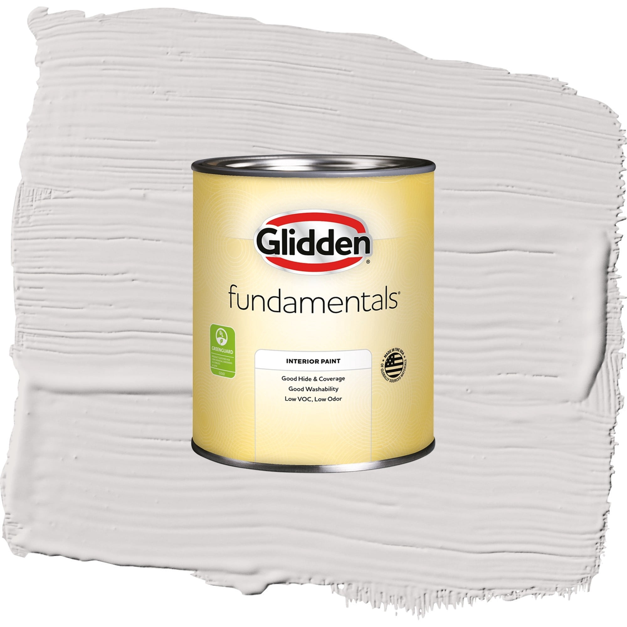 Glidden Fundamentals Go To Gray / Grey, Semi-Gloss Interior Paint, 1 Quart