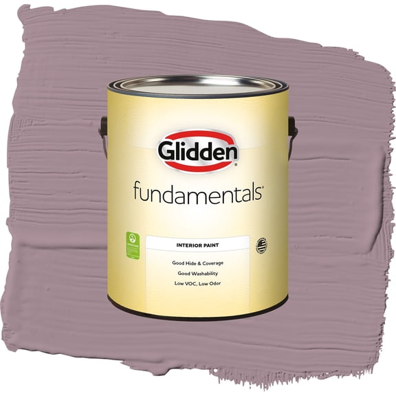 Glidden Fundamentals Gothic Amethyst Flat Interior Paint and Primer, 1 Gallon
