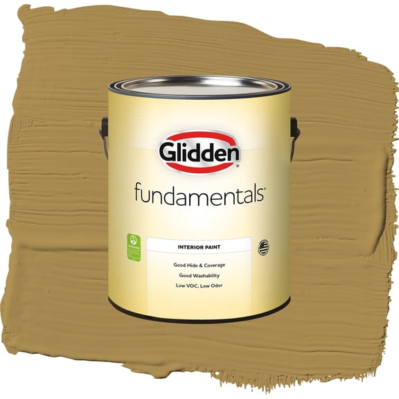 Glidden Fundamentals Graceful Gazelle / Brown, Semi-Gloss Interior Paint, 1 Gallon