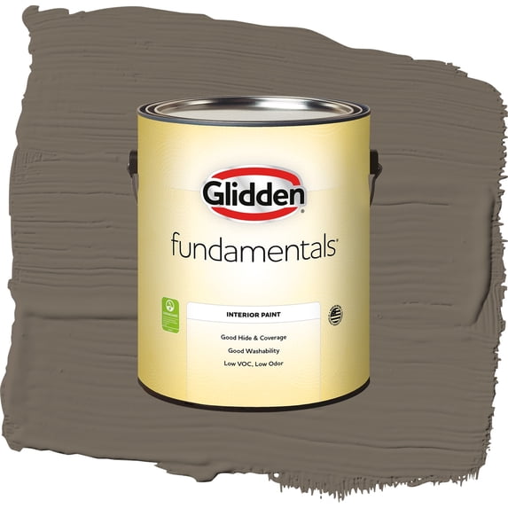 Glidden Fundamentals Granite / Brown, Eggshell Interior Paint, 1 Gallon